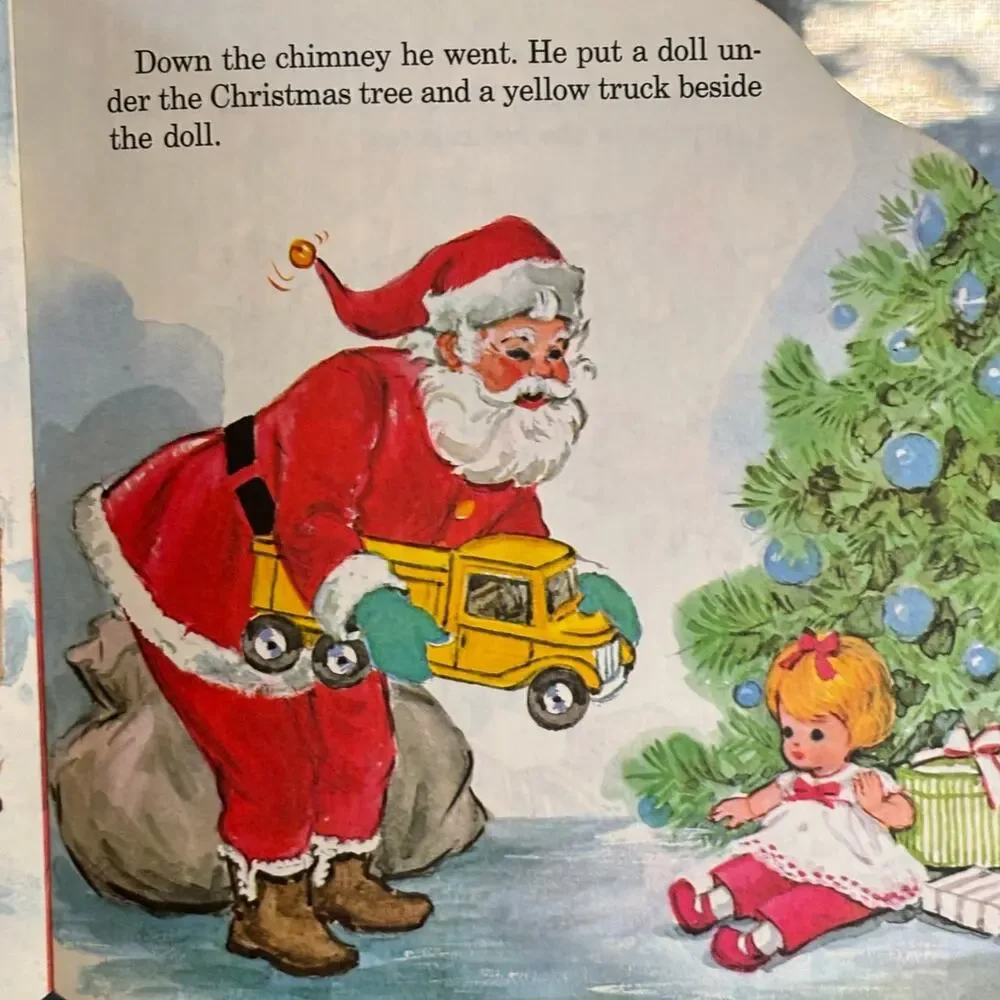 VTG 1980 Golden Shape Book, The Santa Claus Book by Eileen Daly, PB